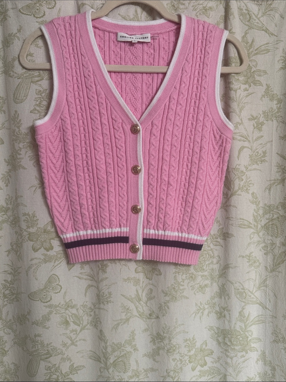 English Factory Pink Vest